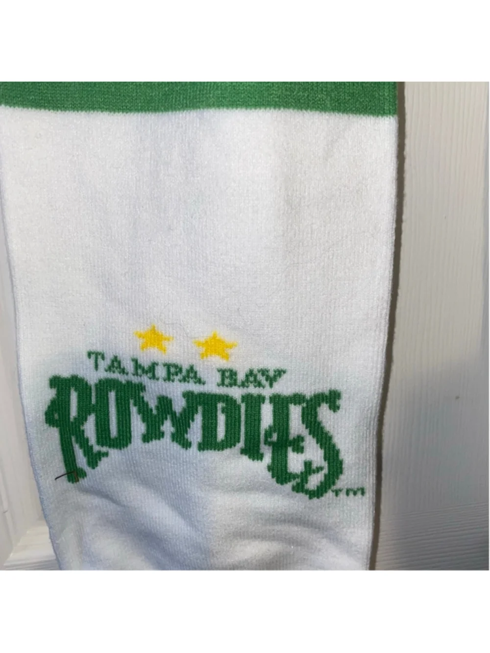 Tampa Bay Rowdies Soccer Team Knit Scarf One Size Navy Green White